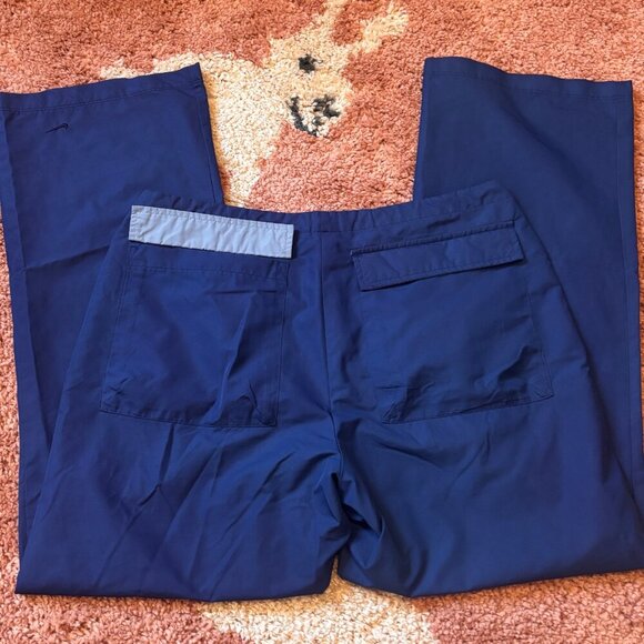 Nike Women’s Blue Scrub Pants Size Small S - Zip Up Front w/ Pockets - Picture 4 of 5